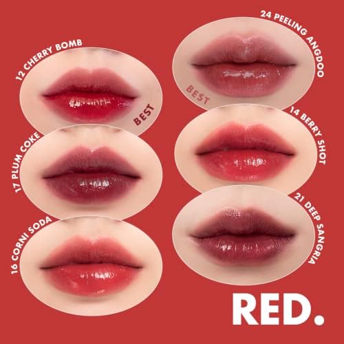 Authentic Romand Nucadamia 23 fruit inspired liquid lip stain bottle closed view.
