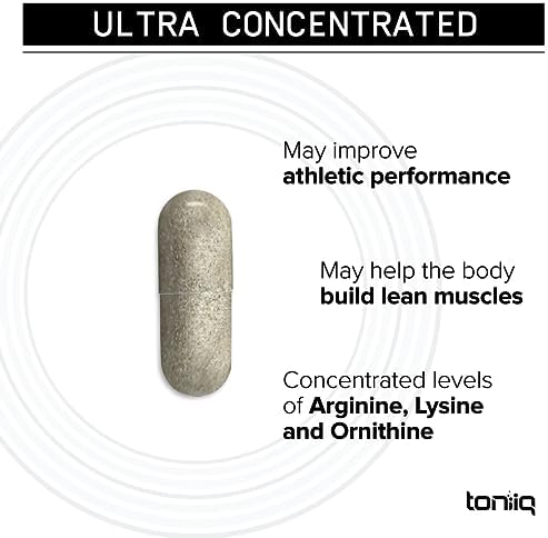 Toniiq HGH Ultra 3500 dietary supplement capsules display