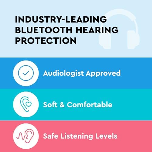 Side profile of Lucid Hearing kids earmuffs showing adjustable headband