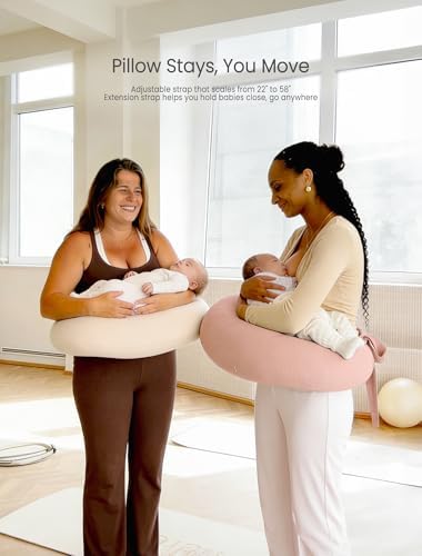 Two pack Lulumoon muslin slipcovers for baby feeding pillows