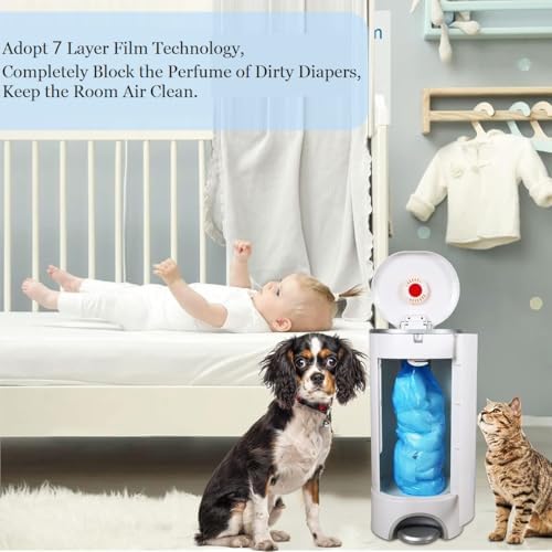 Quexiaokang Spehulg diaper pail refills lifestyle nursery setup view