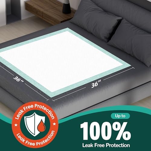 MILDPLUS heavy duty underpads 36x36 unfolded showing the white quilted soft absorbent top sheet.