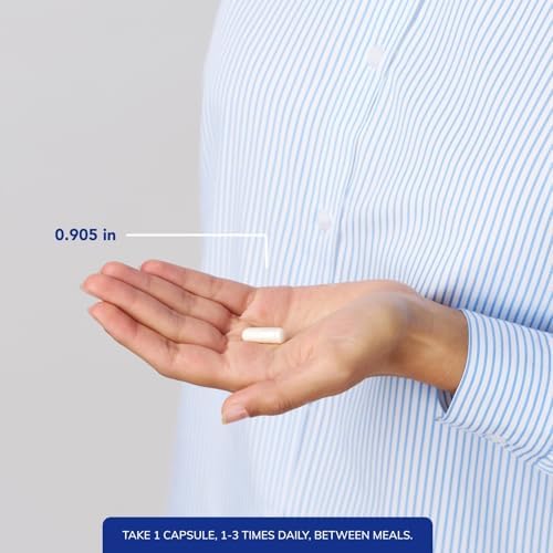 Supplement bottle of 180 vegetarian capsules containing nine essential amino acids including Leucine.