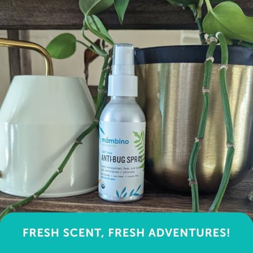 Authentic USA imported Mambino Organics essential oil bug spray