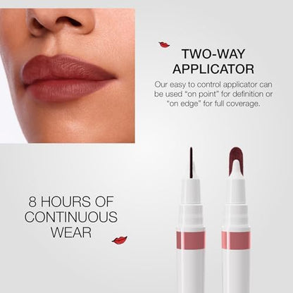 stila Calligraphy Lip Stain Long-Lasting Tint, Moisturizing, Transfer-Proof, Lightweight, Sheer Buildable Color, Fades to a Natural Wash of Colors - Image 5