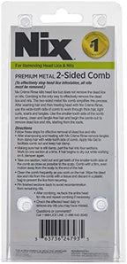 Nix professional grade metal nit comb for head lice treatment.