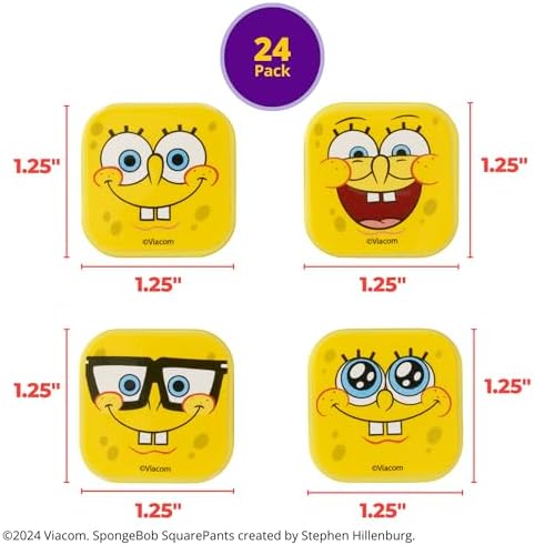 Close up of expressive SpongeBob face ring decoration