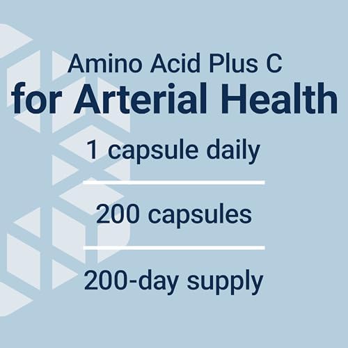 Nutritional information panel on Life Extension L-Arginine capsules bottle