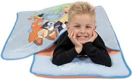 Bluey Kids Nap-Mat Set – Includes Pillow and Plush Blanket – Great for Boys or Girls Napping During Daycare or Preschool - Fits Toddlers and Young Children - Image 5