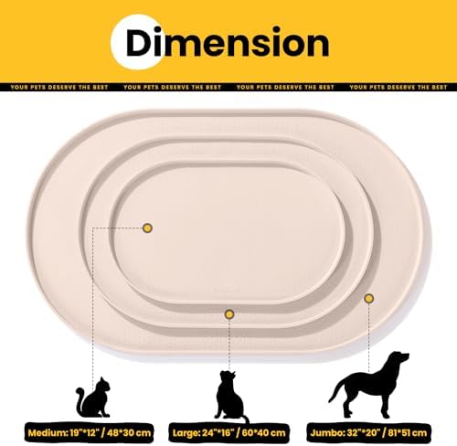 Conlun Cat Feeding Mat Non-Slip Dots