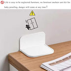 Close up of the extra large sticky pad on the Kinzilla baby proofing furniture anchor