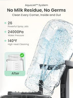 Grownsy EaseClean Bottle Washer Pro control panel interface and display