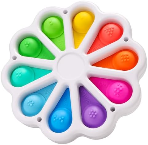 AFLUODN toddler educational board showing the English word side of the silicone push bubbles.
