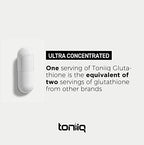 Toniiq ultra high strength glutathione capsules cap and seal