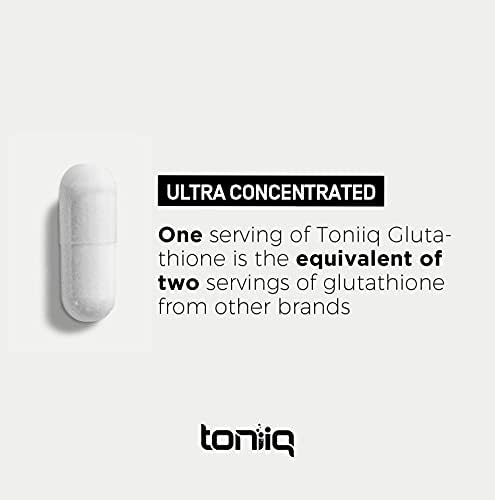 Toniiq ultra high strength glutathione capsules cap and seal