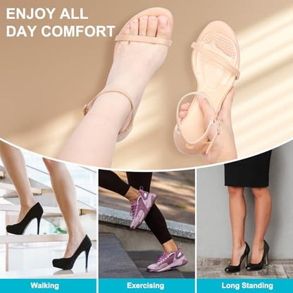 Comfowner foot care product packaging featuring authentic USA imported gel insoles