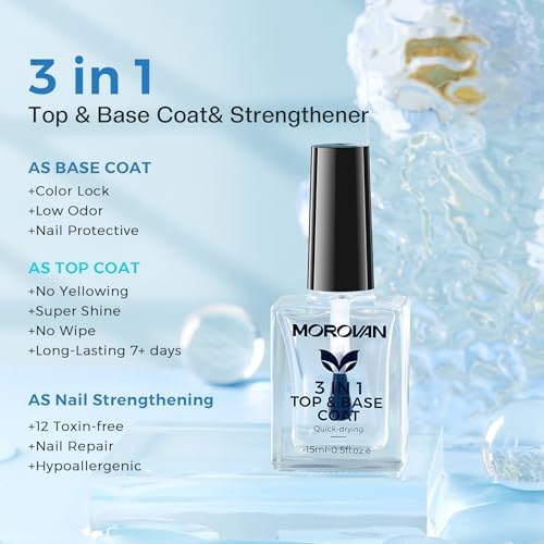 Clear nail polish texture on applicator brush