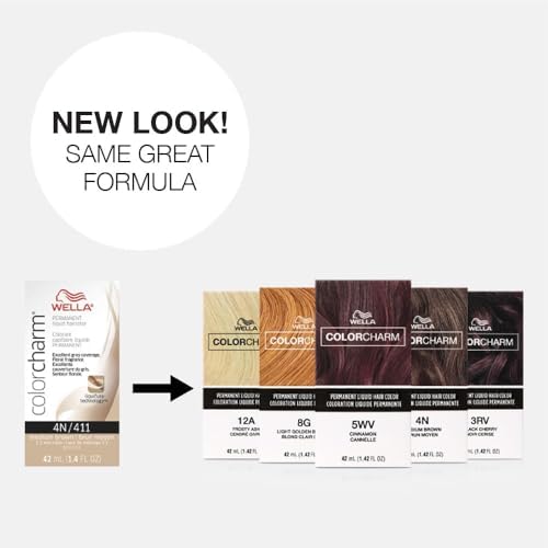 Wella Color Charm hair dye 1.4 fluid ounce bottle details