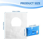 Extra large disposable toilet liners for public restroom hygiene