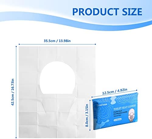 Extra large disposable toilet liners for public restroom hygiene