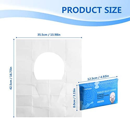 Extra large disposable toilet liners for public restroom hygiene