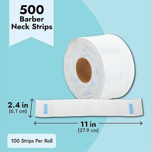 Barbershop styling accessories featuring 500 count neck tape