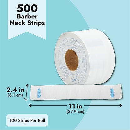 Waterproof personal care neck protection tape absorbing loose hair clippings