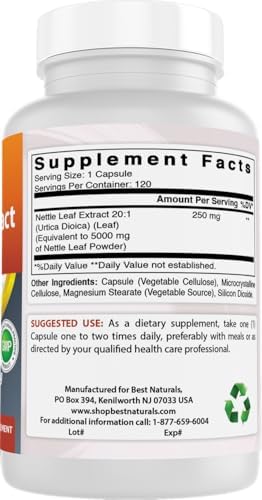 Premium quality vegetarian capsules for prostate health and seasonal allergy support