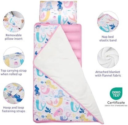 Kincongi kids sleeping bag rolled up with travel carrying handles