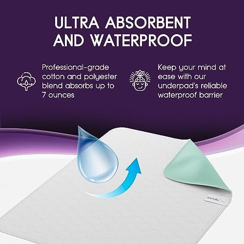 Four pack arrangement of the reusable bed pads for senior care and pet training