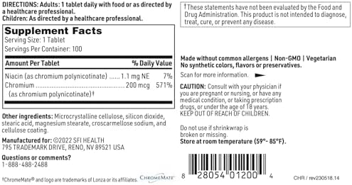 Klaire Labs SFI Health ChromeMate product packaging overview