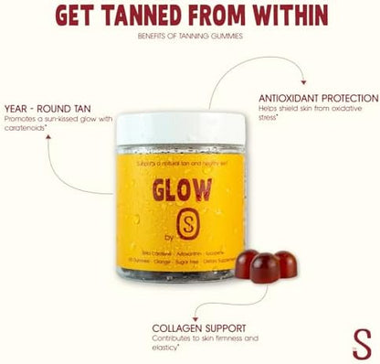 Close up view of the supplement facts panel on the Tansolara sugar free skin support bottle