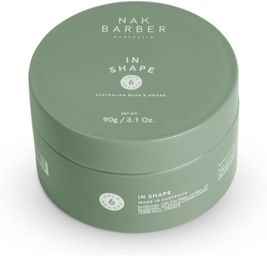 NAK Barber In Shape styling clay 90g front view for men hair