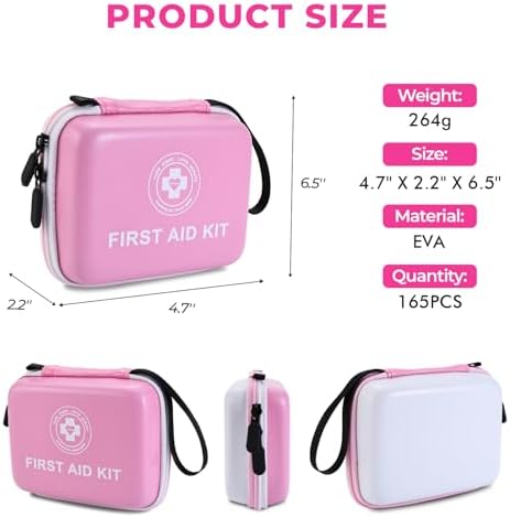 Raismile emergency medical kit showing fluorescent exterior coating for high visibility