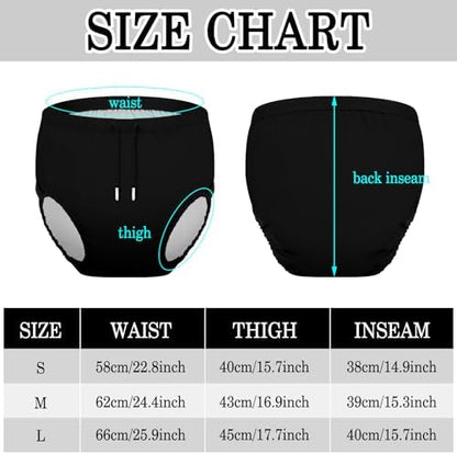 Two piece set of Glitopper reusable adult incontinence swimwear