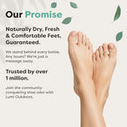 Natural talc-free foot powder for sweat absorption