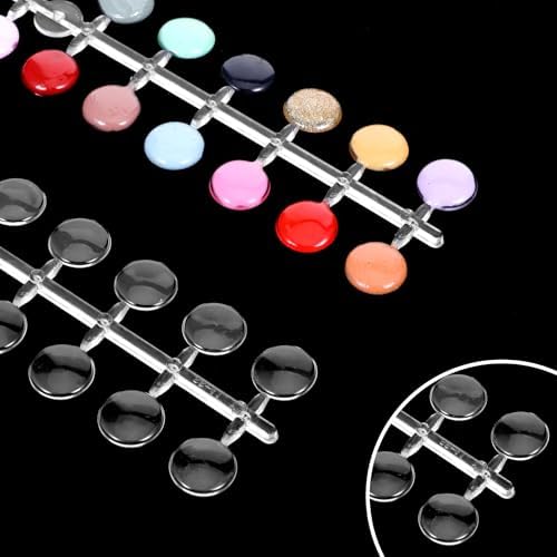 Professional nail polish organization with swatch dots