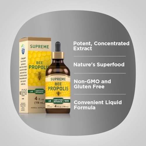 Piping Rock bee propolis extract packaging and box view