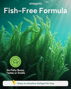 OmegaVia algae oil dietary supplement box and bottle display