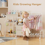 BBLIKE rolling utility cart with hanging rack