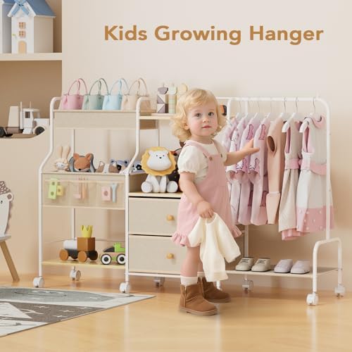 BBLIKE rolling utility cart with hanging rack