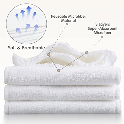 Stack of Reginary cloth diaper inserts for babies