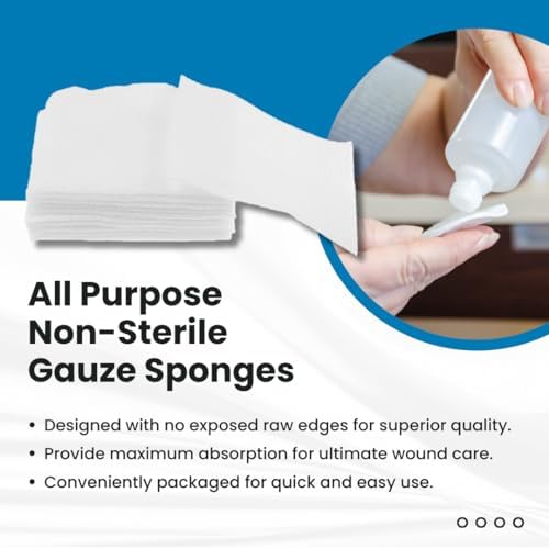 Demonstration of the high absorbency and structural stability of Dealmed non woven multi purpose sponges.