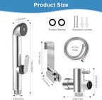 Close up of bidet sprayer nozzle and pressure control