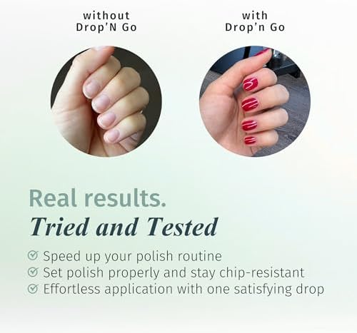 Duri Drop'n Go nail care products providing assistance with long lasting polish