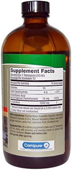 Nature's Answer Liquid L-Carnitine 16 Fluid Ounces serving size and nutritional label details