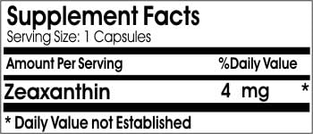 Naturetition Supplements Zeaxanthin bottle for eye health support
