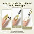 Jodsone cat eye magnet tool demonstrating magnetic pull on gel polish