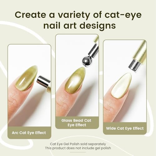 Jodsone cat eye magnet tool demonstrating magnetic pull on gel polish