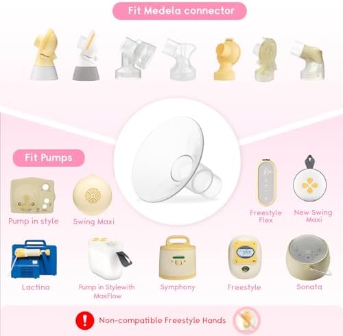 Luxemum 21mm breast pump shields displayed closely to highlight the premium food grade silicone material